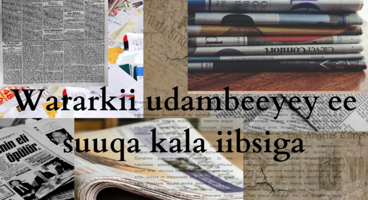 warka udambeeyey ee suuqa kala iibsiga